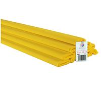 10 Rotoli di Carta Crespata da 40g Tinta Unita Colore Giallo N.0296