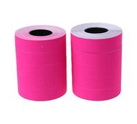 10 rotoli di etichette per prezzi, 21 x 12 mm, etichette adesive per prezzatrice a fila singola (rosa rosa)