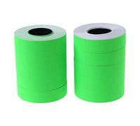 10 rotoli di etichette per prezzi, 21 x 12 mm, etichette adesive per prezzatrice a fila singola (verde)