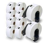 10 Rotoli DK 11201 Etichette per Indirizzi Compatibile con Brother 29mm x 90mm