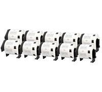 10 Rotoli DK11209 DK-11209 29mm x 62mm Etichette adesive compatibili per Brother P-Touch QL-500 QL-570 QL-700 QL-800 QL-810W QL-820NWB QL-1050 QL-1060N QL-1100 QL-1110NWB (800 Etichette per Rotolo)