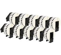 10 Rotoli DK22214 DK-22214 12mm x 30,48m Etichette adesive continuo compatibili per Brother P-Touch QL-500 QL-550 QL-560 QL-570 QL-700 QL-800 QL-810W QL-820NWB QL-1050 QL-1060N QL-1100 QL-1110NWB