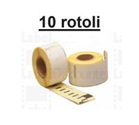 10 rotoli ETICHETTE COMPATIBILI PER DYMO LABELWRITER 36x89mm. cod.99012