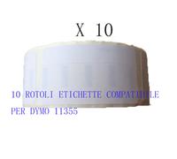 10 Rotoli Etichette per DYMO 11355 19mmX51mm LABELWRITER 310 320 330 Series BL