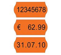 10 ROTOLI ETICHETTE PER PREZZATRICI 26X16 (ARANCIO FLUO)