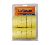 10 ROTOLI ETICHETTE PER PREZZATRICI 26X16 (GIALLO FLUO)