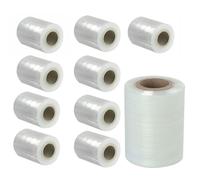 10 ROTOLI FILM ESTENSIBILE MANUALE H 12,5 CM TRASPARENTE MINI ROLL 23 micron