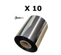 10 ROTOLI RIBBON OUTSIDE WAX 110mm x 300mt COMPATIBILE CON TOSHIBA/ZEBRA/CITIZEN