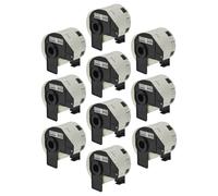 10 Rotolo etichette per Brother PT QL500BW QL-550 QL-560 QL560VP QL-500A QL500BS