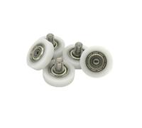 10 rulli con bullone rivestiti in POM da 15 mm di diametro for armadi con viti M4 15x4xM4 BS62315-4C1L5M4 Ruote guida in nylon for frigorifero