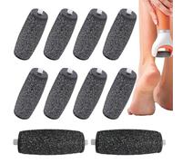 10 Rullo Ricambio per Scholl, Rulli Extra Grossi, Ricariche per Un'efficace Cura dei Piedi, Pietra Pomice per Piedi Compatibile con Scholl Velvet Smooth