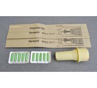 10 Sacchetti + 1 Bocchettone porta sacchetto+ 10 profumi PER ASPIRAPOLVERE VK 116 117