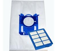 10 Sacchetti + 1 Filtro Adatto per AEG CLEAN 6000 AB61C2DB Denim Blue
