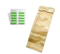 10 Sacchetti Aspirapolvere Compatibili Folletto VK116/117/118 + PROFUMINI COMPRESI, Carta Eco-Bio Triplo Strato, Alta Filtrazione, Antistrappo, Facile Installazione