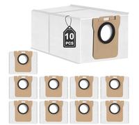 10 Sacchetti Aspirapolvere per Robot Dreame L10s Ultra/ L10 Ultra/ L10s Pro/L10s Plus/L10 Prime/L20 Ultra/X40 Ultra/Xiaomi X10+, Set di Sacchetti di Ricambio Accessori