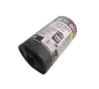 10 sacchetti della spazzatura nero linea Platinum. Taglia XXL 85 x 105 cm. Sacchi della spazzatura extra resistenti e antistrappo. 10 pezzi per rotolo