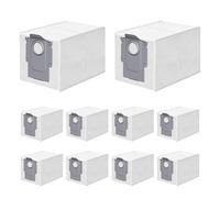 10 Sacchetti di Ricambio per Polvere Roborock Q Revo e S8 MaxV Ultra|Compatibili con Serie Qrevo (S, Pro, MaxV, Edge, Curv, Slim, Master) QV 35A/35S, Saros 10R/Z70, QR 598/798|per Aspirapolvere Robot