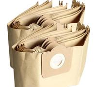 10 sacchetti diritti aspirapolvere per WD3 WD2, compatibili con WD6 WD5 WD4, WD3200 WD3500P, A2204 A2534, SE4001 SE4002 SE5.100 SE6.100. Carta Kraft 100% riciclata e compostabile