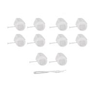 10 sacchetti filtranti a maglia ultra fine, sacchetti filtranti in rete riutilizzabili, filtro per tè in stile tradizionale thailandese con chiusura a zip e manico in acciaio inox (S)