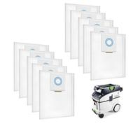 10 sacchetti filtro 496186 per Festool CT36 CTM36 CTL36 E AC