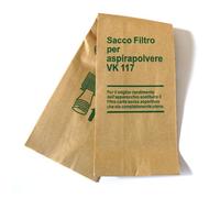 10 Sacchetti Filtro Compatibili con Vorwerk Folletto Vk116 Vk117