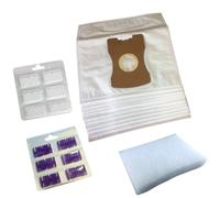 10 Sacchetti Filtro Motore 2 Deodorante Adatto per Vorwerk Tiger 265, 270, 300