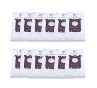 10 Sacchetti For Aspirapolvere, Compatibili Con Electrolux, E201B, Compatibili Con Philips, FC8021 Dust S-Bag GR201, Compatibili Con AEG, Sacchetti S-Bag FC9000 FC9049(12pcs)