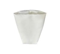 10 Sacchetti INVERSE raso portaconfetti a palla PANNA 6x13 BOMBONIERA 1CG5