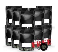 10 sacchetti per 30g Terploc Grove Bags incl. 1 igrometro, sacchetti termosaldati e con zip con controllo dell'umidità, sacchetti per umidificatore di erba con umidità relativa dell'aria tra il 58 e