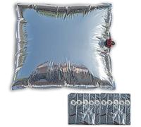 10 sacchetti per acqua da 15 l, senza BPA, sacco d'acqua con rubinetto di scarico, stoccaggio di 150 l di acqua potabile per la prevenzione di emergenza, contenitore per alimenti