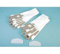 10 sacchetti per aspirapolvere adatti per Hoover Pure-Power, ricambio per Swirl H 37, in micro tessuto non tessuto