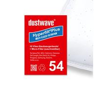 10 sacchetti per aspirapolvere adatti per Samsung Aspirateur avec sac EcoBlue SC61E0 - Blu azur/dustwave® Sacchetti per aspirapolvere di marca, Made in Germany + microfiltro