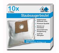 10 Sacchetti per aspirapolvere adatti per SEVERIN BC 7045 S Power Snow White, Snowwhite, BC 7041, BC 7044, BC 7046, BC 7055, BC 7056, ALDI QUIGG 5390, SB 7218