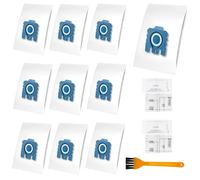 10 Sacchetti Per Aspirapolvere Miele Gn,Sacchetto Polvere Gn Compatibili Con Miele Hyclean Pure Gn Classic C1 C2 C3, S2 S4 S5 S6 S8 Serie Aspirapolvere Sacchetti Di Ricambio Con 3 Filtri Di Scarico