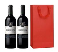 10 sacchetti per bottiglie di vino, 17 x 9 x 35 cm, due bottiglie, sacchetto regalo con manici in carta kraft, sacchetti per bottiglie di champagne