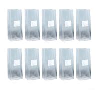 10 sacchetti per la coltivazione di funghi progettati per sostenere la diffusione del micelio e mantenere l'umidità senza accumulo di condensa (32 x 45 x 6)