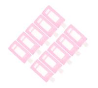 10 sacchetti per lozioni da viaggio a prova di perdite, sacchetti da toeletta trasparenti per oli essenziali, sacchetti da spremere ricaricabili a prova di perdite, contenitori riutilizzabili, rosa,