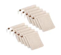 10 sacchetti per sapone, in sisal naturale, per sapone da bar con coulisse, rete a rete senza plastica, sacchetti per sapone esfolianti da viaggio per saponette, borsa da bagno per doccia