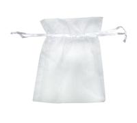 10 SACCHETTI ORGANZA VIOLA LILLA GLICINE 7x9 cm CONFETTI BOMBONIERA PORTARISO