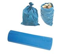 10 sacchi blu Rubble - extra spessi - riutilizzabili - 32 litri - dimensioni medie - buono per la schiena e sicuro da usare