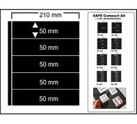 10-SAFE-425-Fogli Inseribili-Clipfix A4-Compact-5-Scomparti-210x50mm