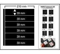 10-SAFE-426-Fogli Inseribili Clipfix A4 Compact 6-Scomparti 210x39mm