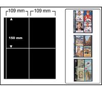 10 Safe 476 Compact Inserto Per Cartoline Copertine Nere A4 8x 10x15cm