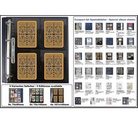 10-SAFE-476 Fogli Inserto A4 Carte Da Gioco 4x 107x145mm Compact Nero