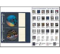 La raccolta di foglie CD DVD Formato A4 Blue Ray 2x Tasche Safe 496 Compact 10 X