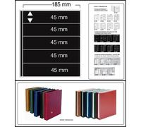 Pagine Variant 865 Safe 6 scomparti 185x40mm Trasparente Nero 10 X Pacco
