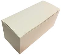 10 SCATOLE ASTUCCIO PIEGHEVOLE CARTONE X BOMBONIERE SETA AVORIO 24X10X10 CM