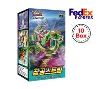 10 Scatole Carte Pokemon "Blue Sky Stream" (Evolving Skies) S7R Booster Korea...