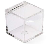 10 SCATOLE CUBO PLEXIGLASS 5X5X5 CM TRASPARENTE X CONFETTI