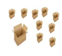 10 SCATOLE DI CARTONE DOPPIA ONDA AVANA 30x20x30 IMBALLAGGIO e SPEDIZIONI